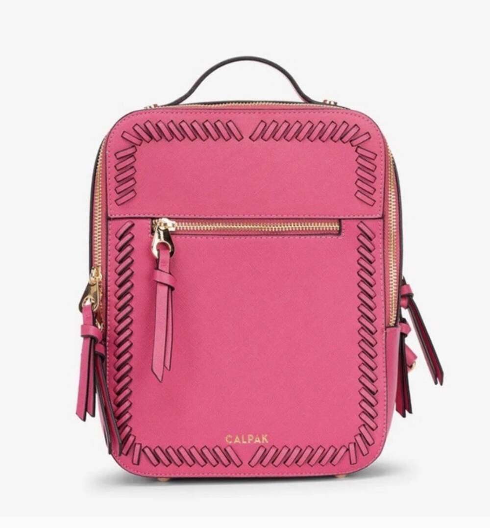 CALPAK Pink Woven Trim CalpakPink Mini Backpack NWT-B9